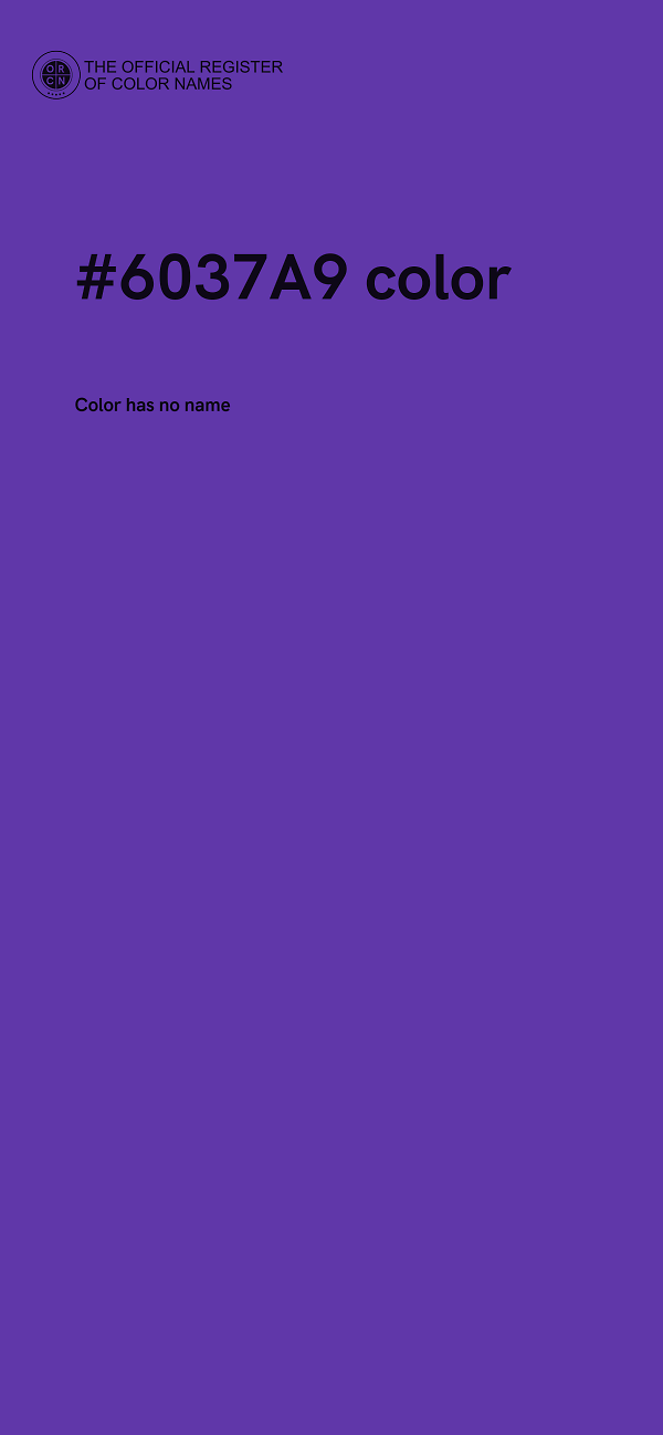 #6037A9 color image
