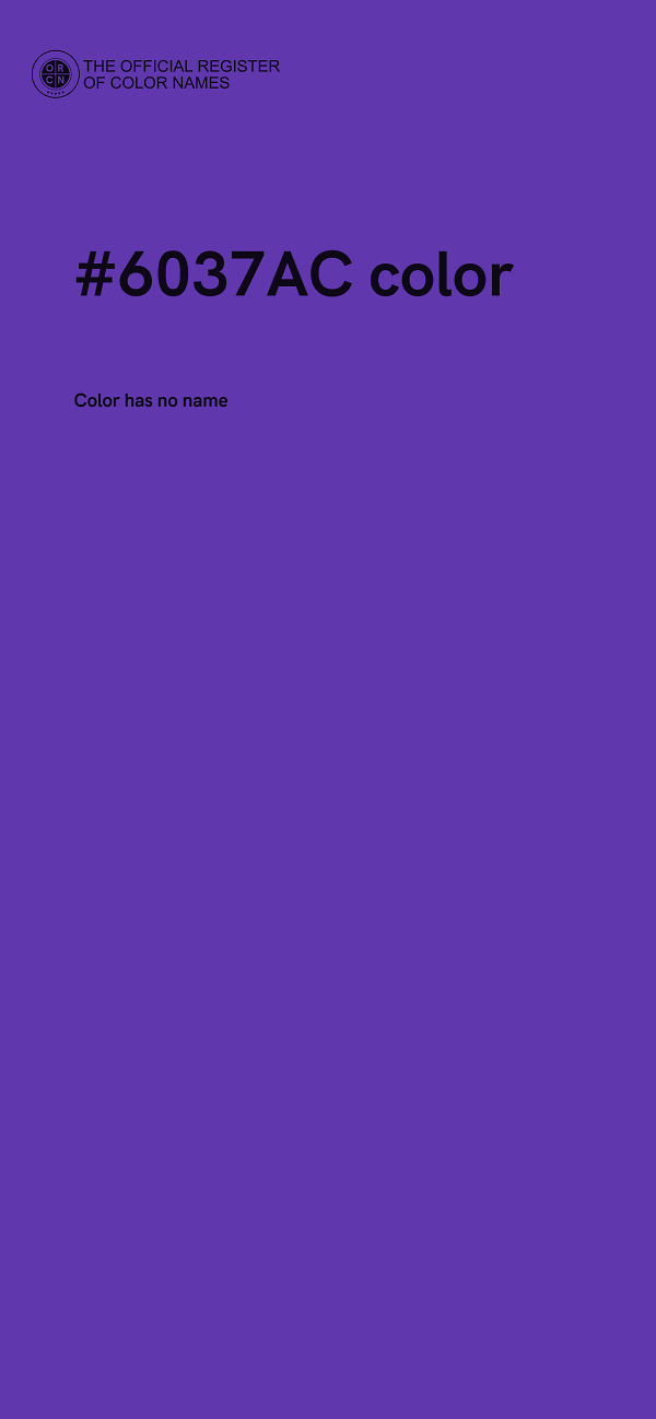 #6037AC color image