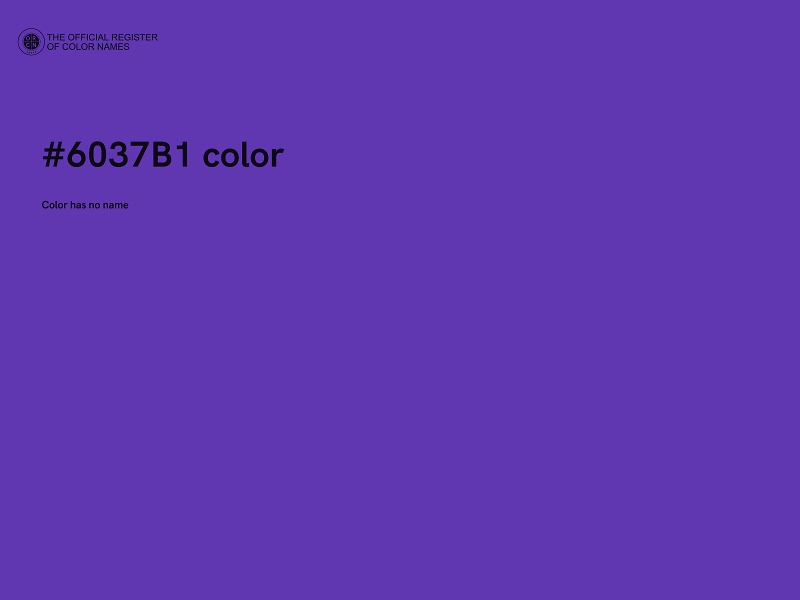 #6037B1 color image
