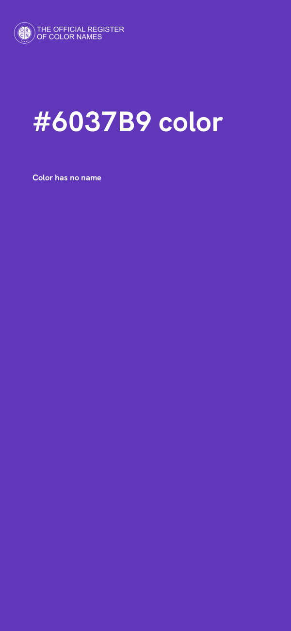 #6037B9 color image