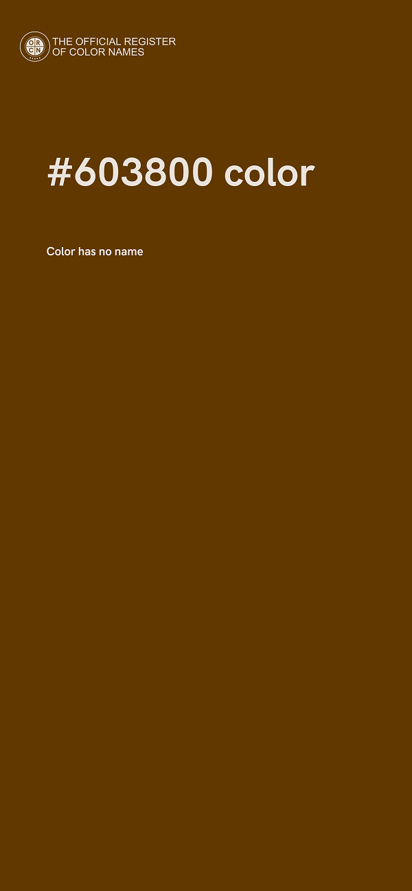 #603800 color image
