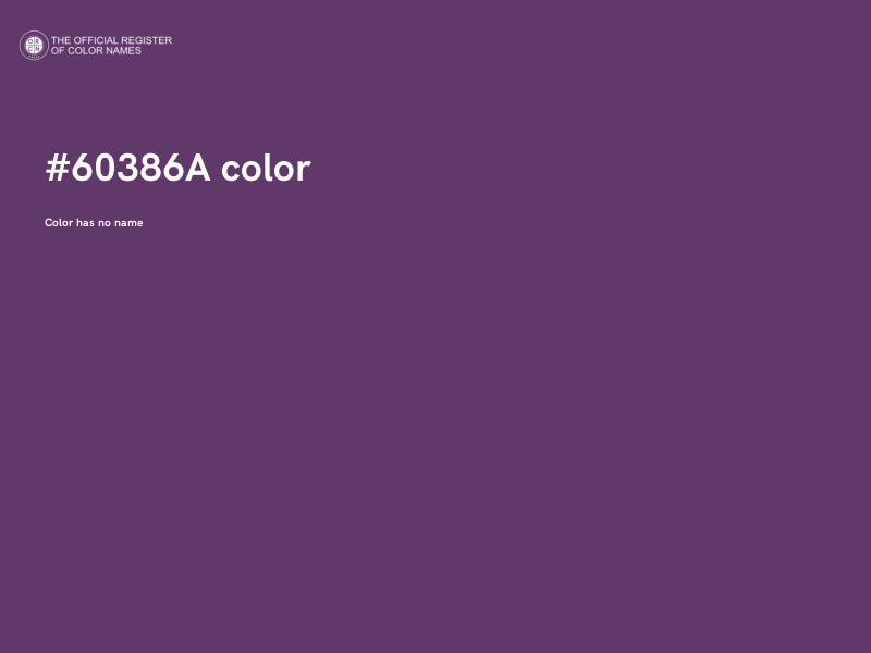 #60386A color image