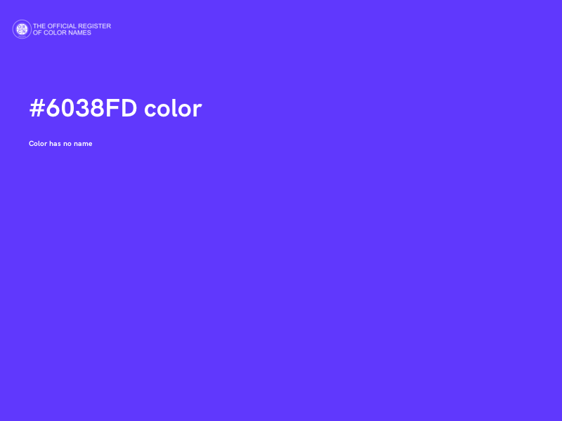 #6038FD color image