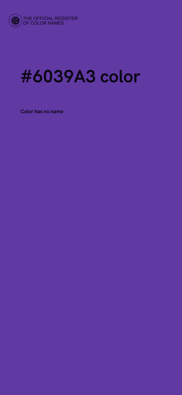#6039A3 color image