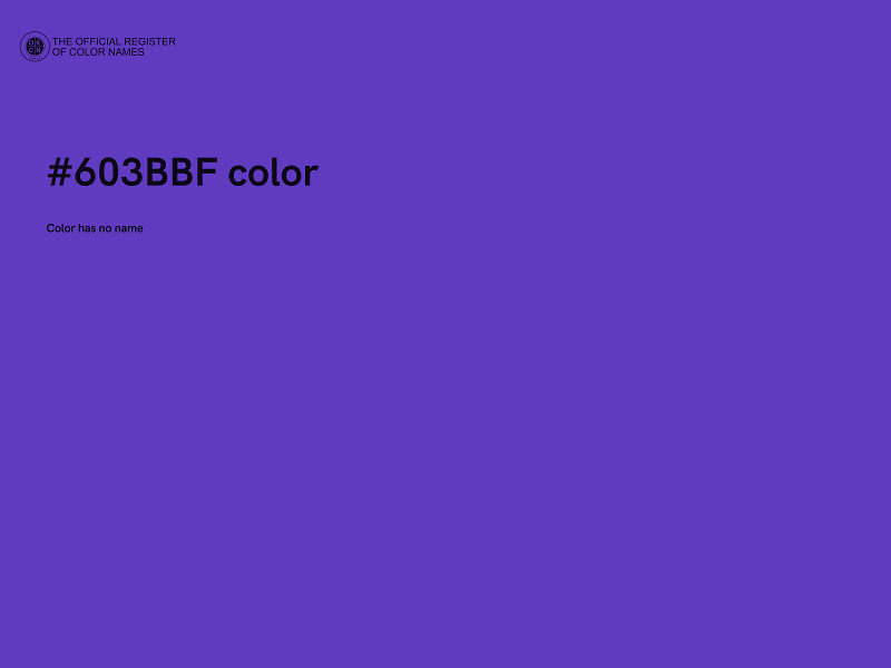 #603BBF color image