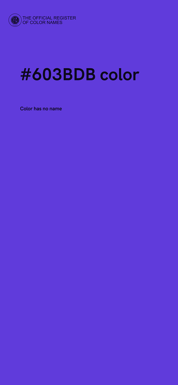#603BDB color image