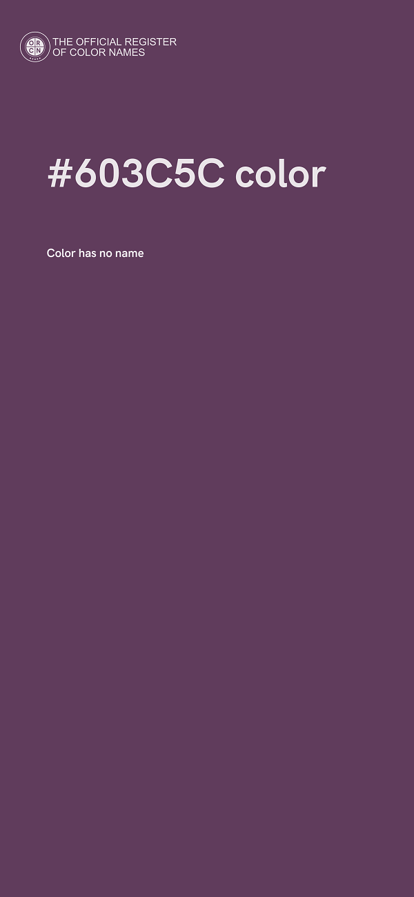 #603C5C color image