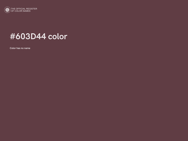 #603D44 color image