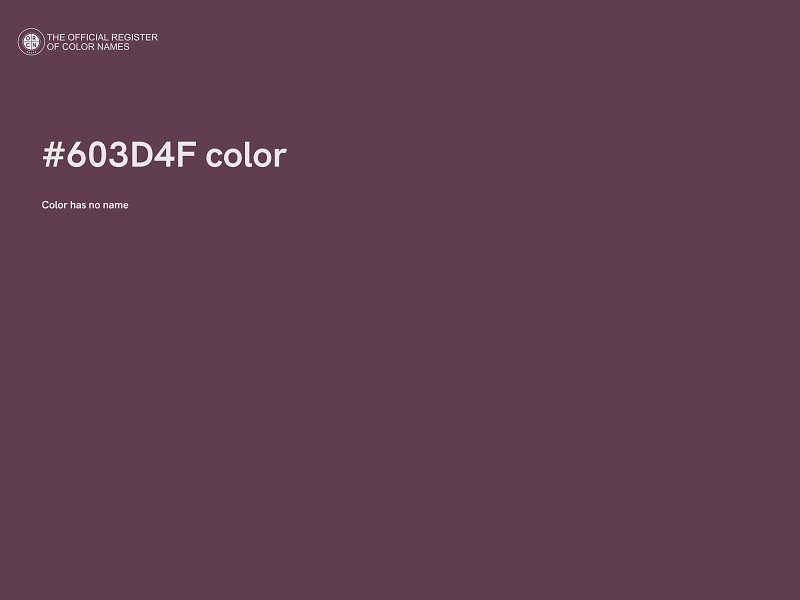#603D4F color image