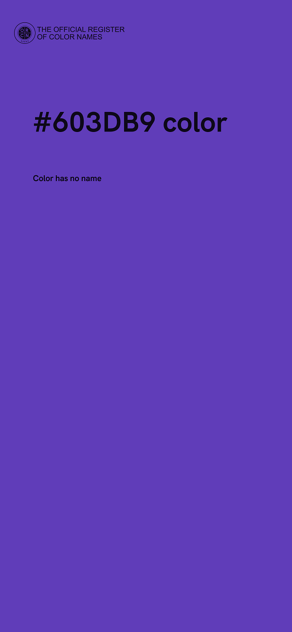 #603DB9 color image