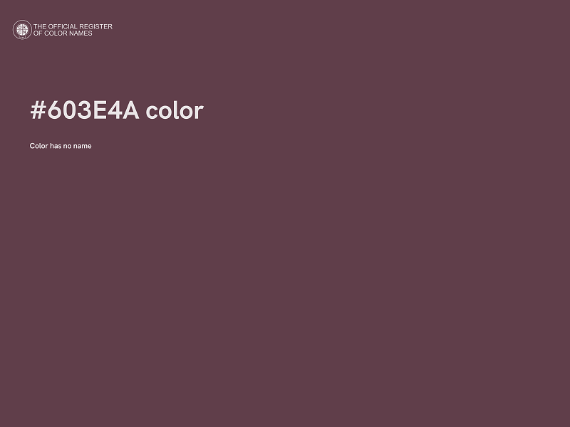 #603E4A color image