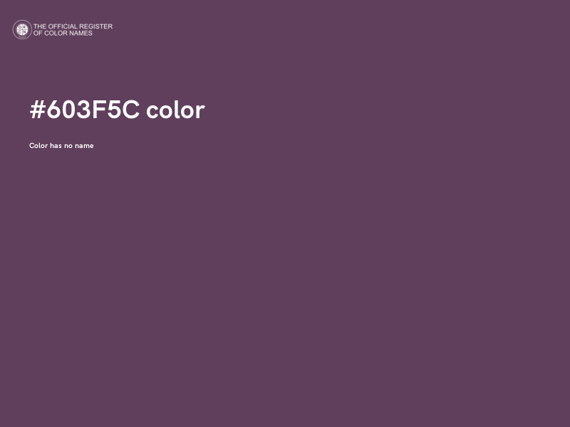 #603F5C color image