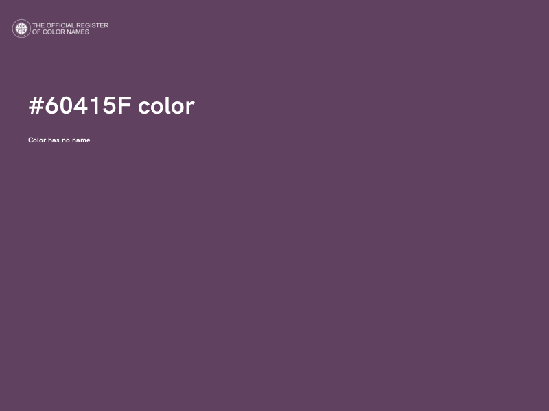 #60415F color image