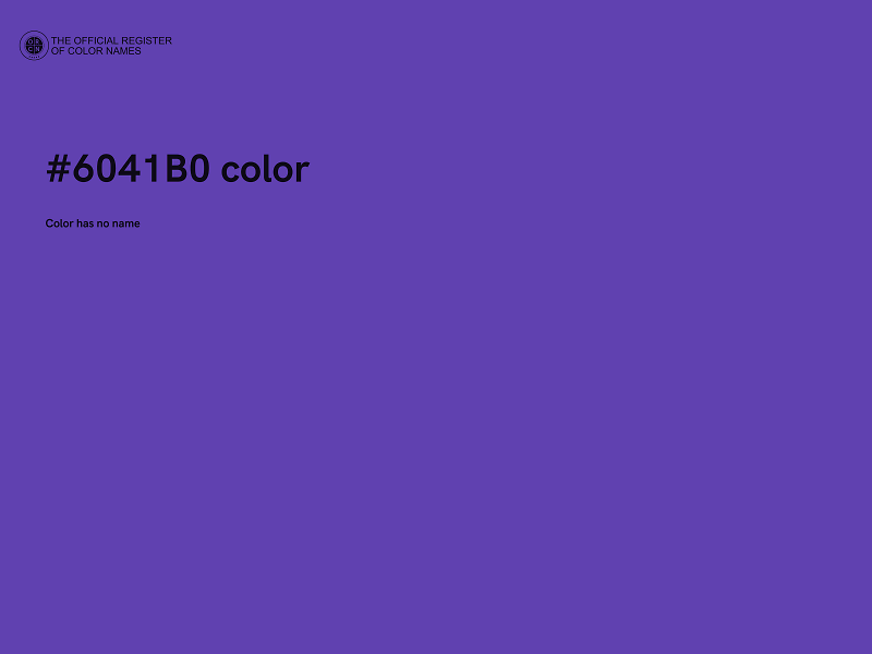 #6041B0 color image