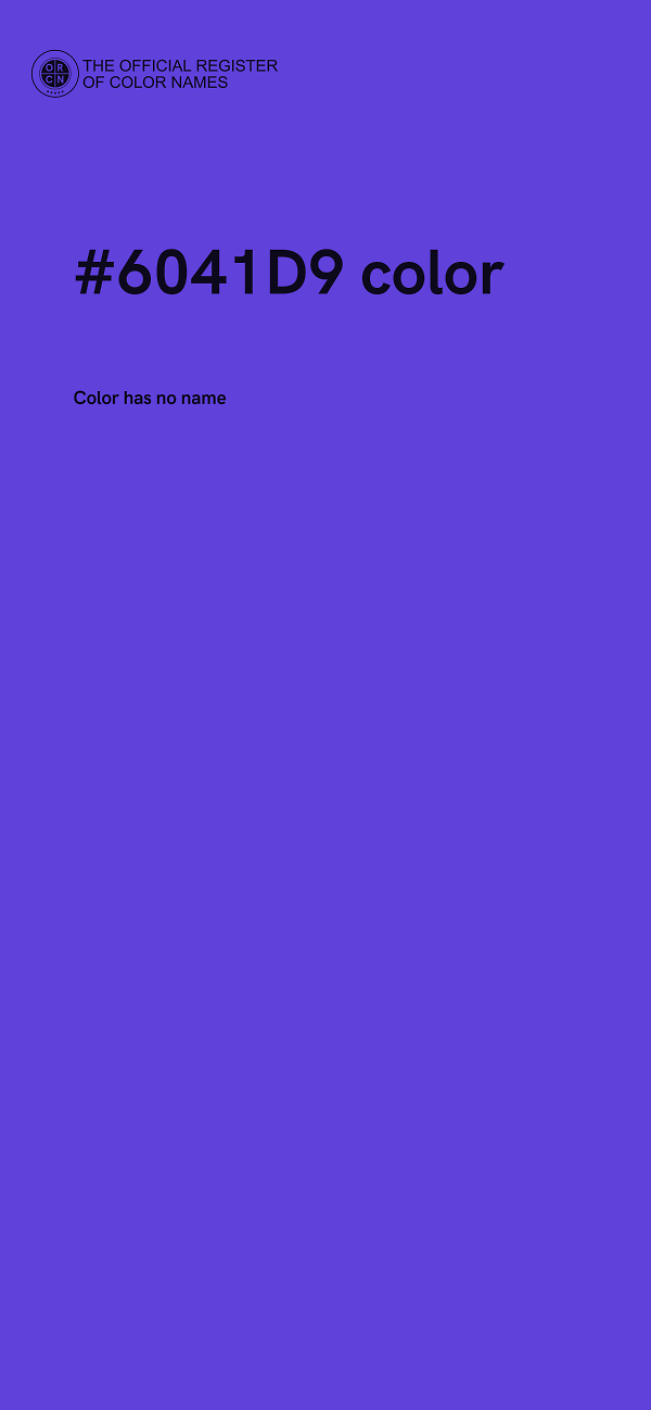 #6041D9 color image