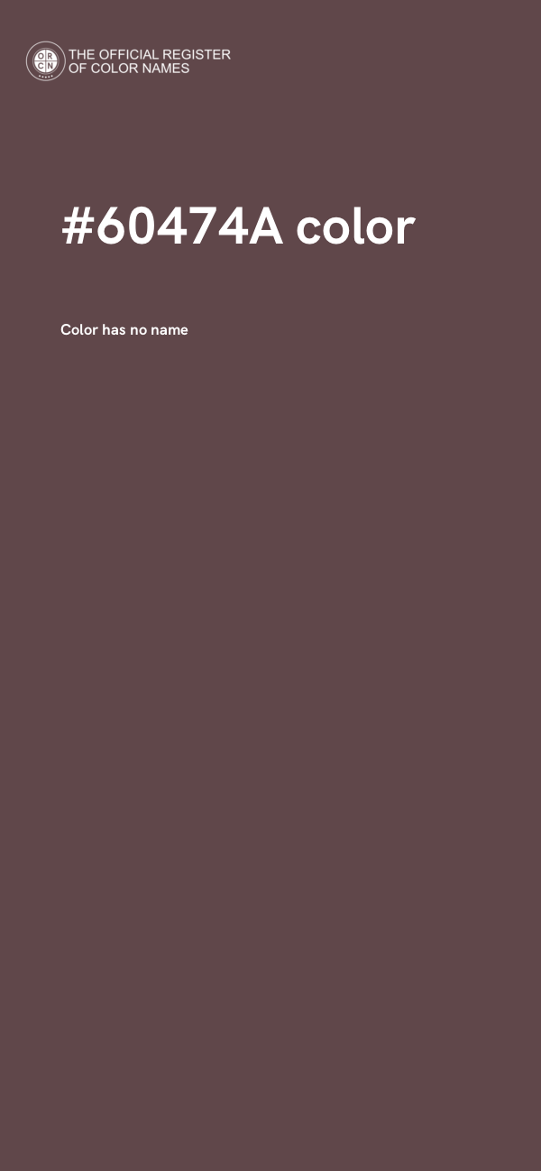 #60474A color image