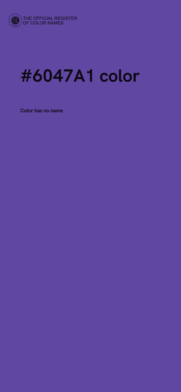 #6047A1 color image