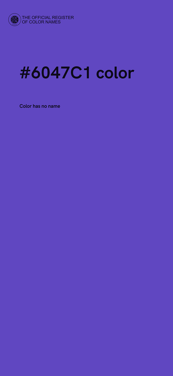 #6047C1 color image