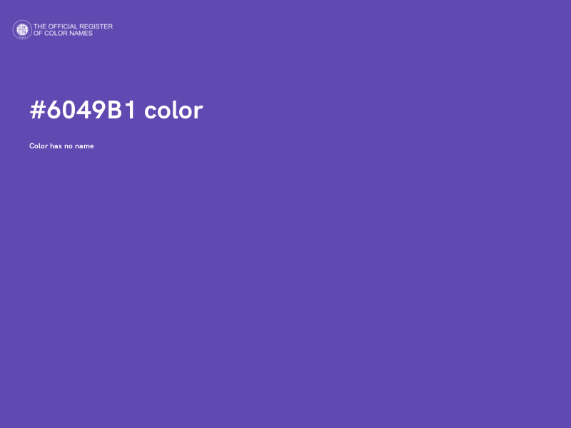 #6049B1 color image