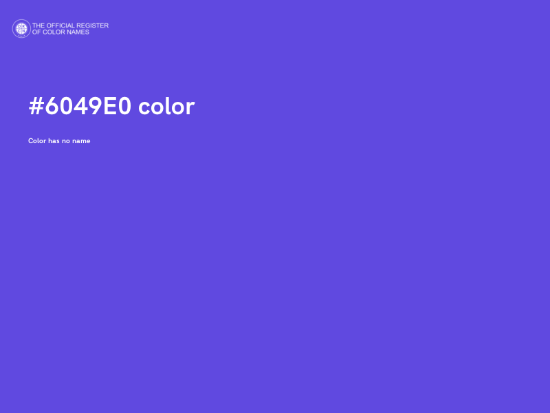 #6049E0 color image