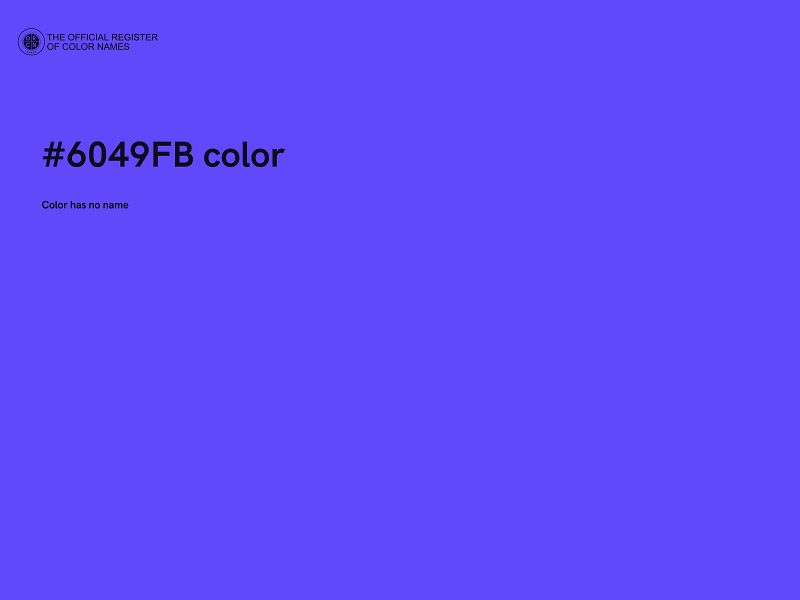 #6049FB color image