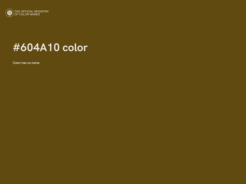 #604A10 color image