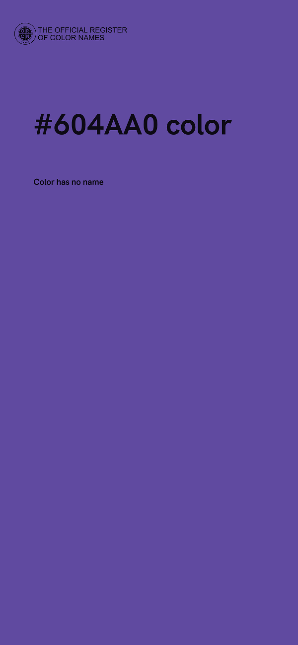 #604AA0 color image