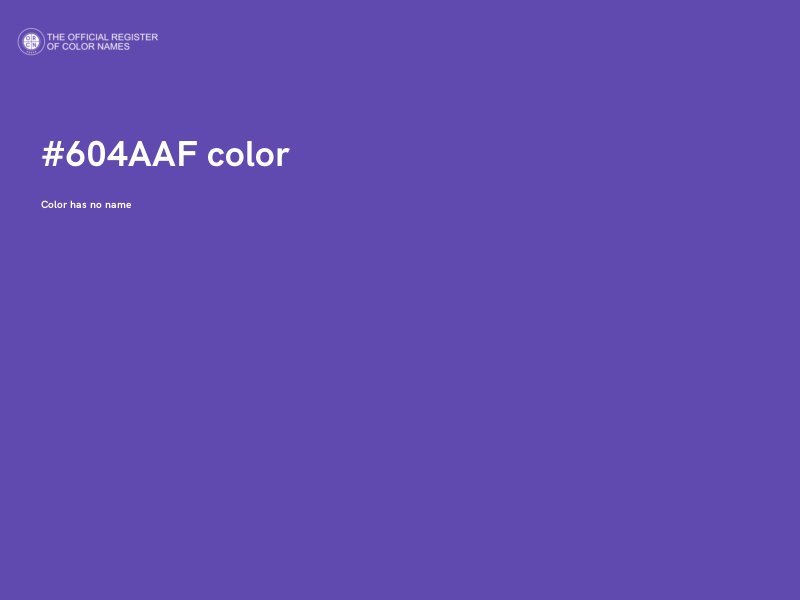 #604AAF color image