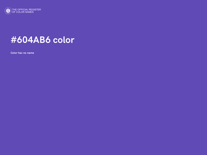 #604AB6 color image