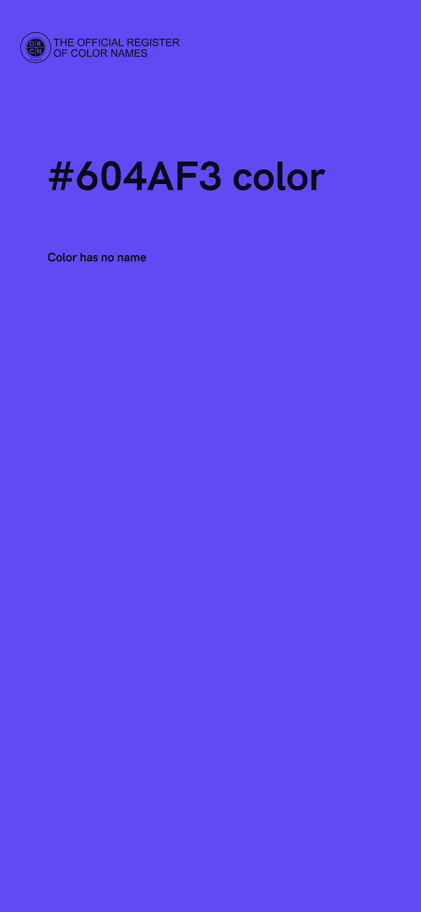 #604AF3 color image