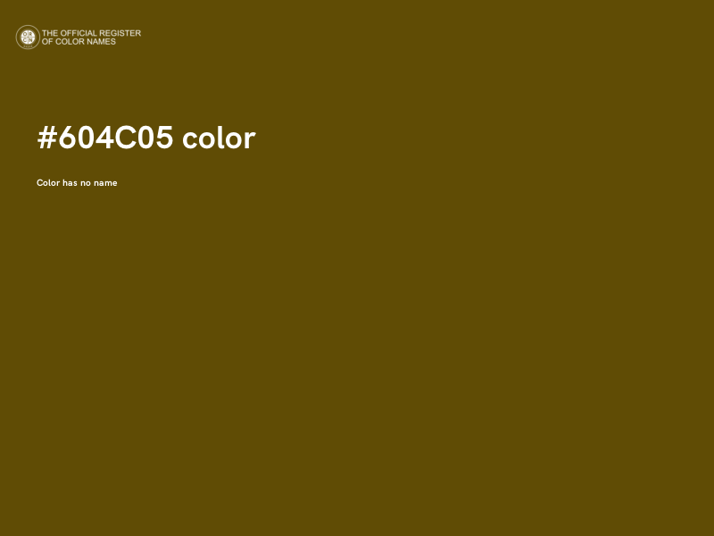 #604C05 color image