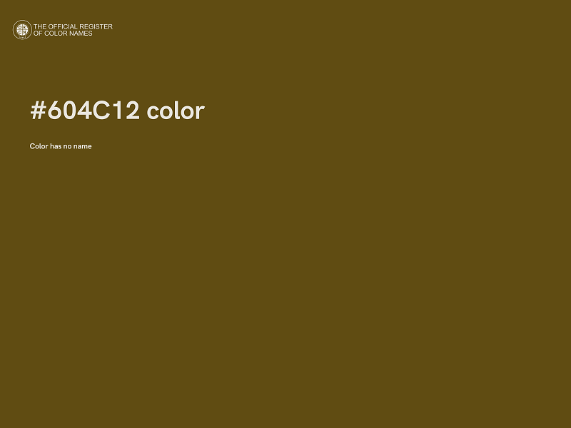 #604C12 color image