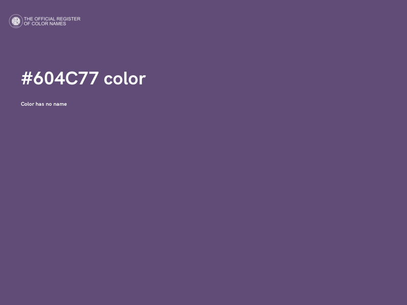 #604C77 color image