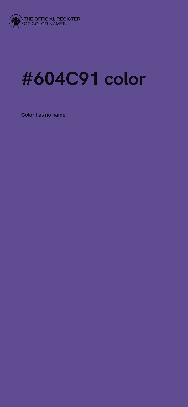 #604C91 color image