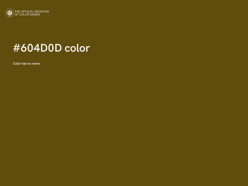 #604D0D color image