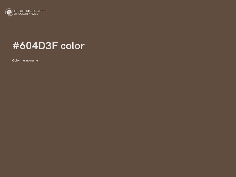 #604D3F color image