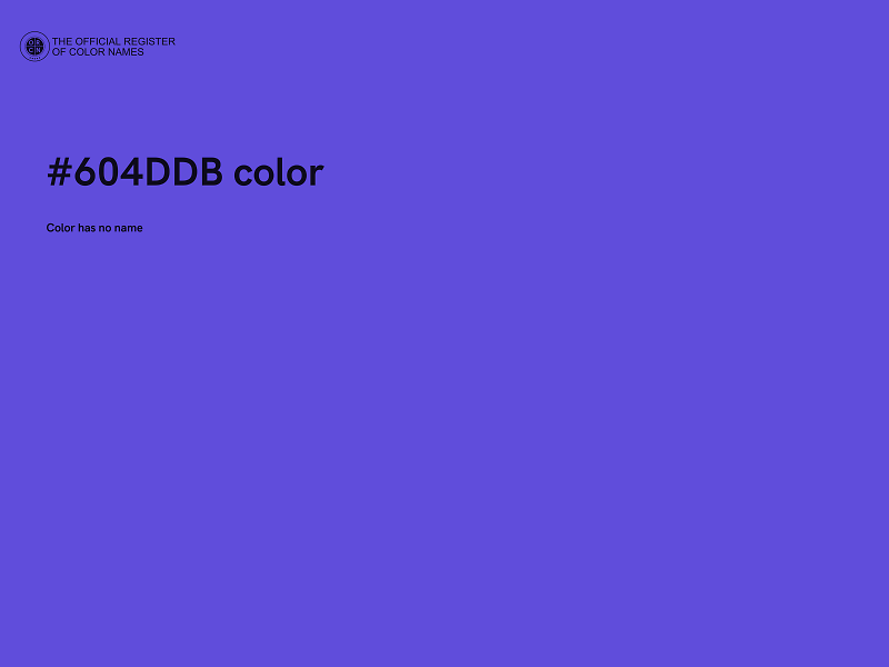 #604DDB color image