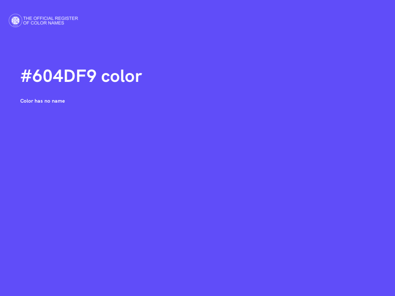 #604DF9 color image