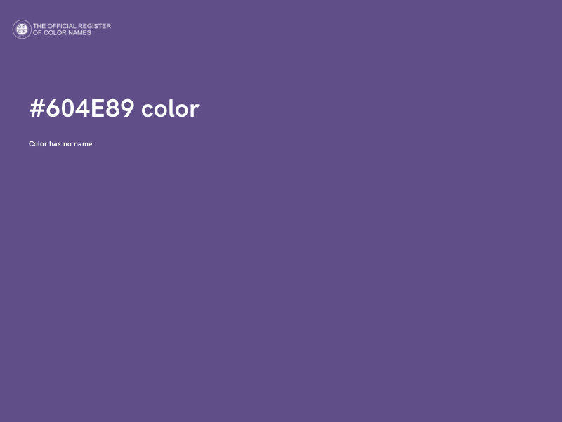 #604E89 color image