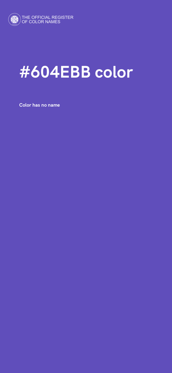 #604EBB color image