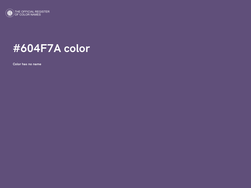 #604F7A color image
