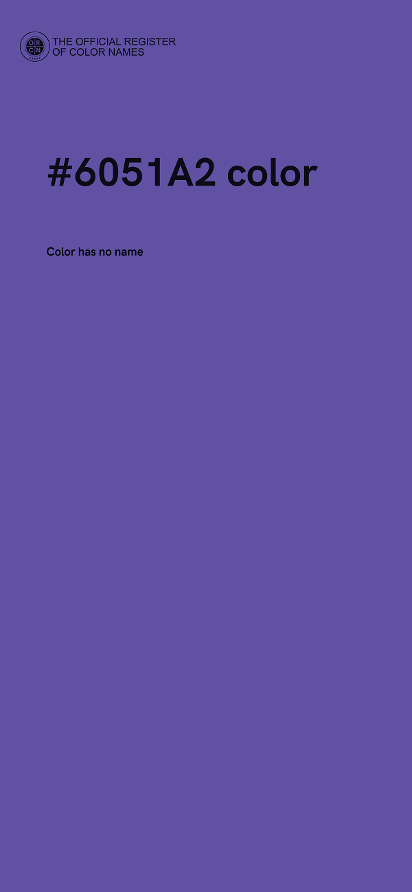 #6051A2 color image