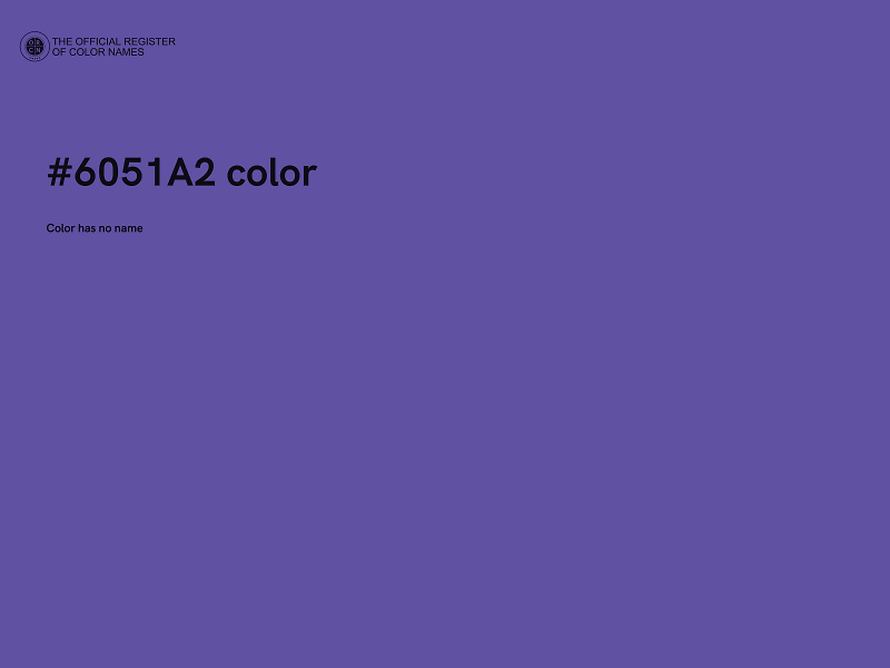 #6051A2 color image