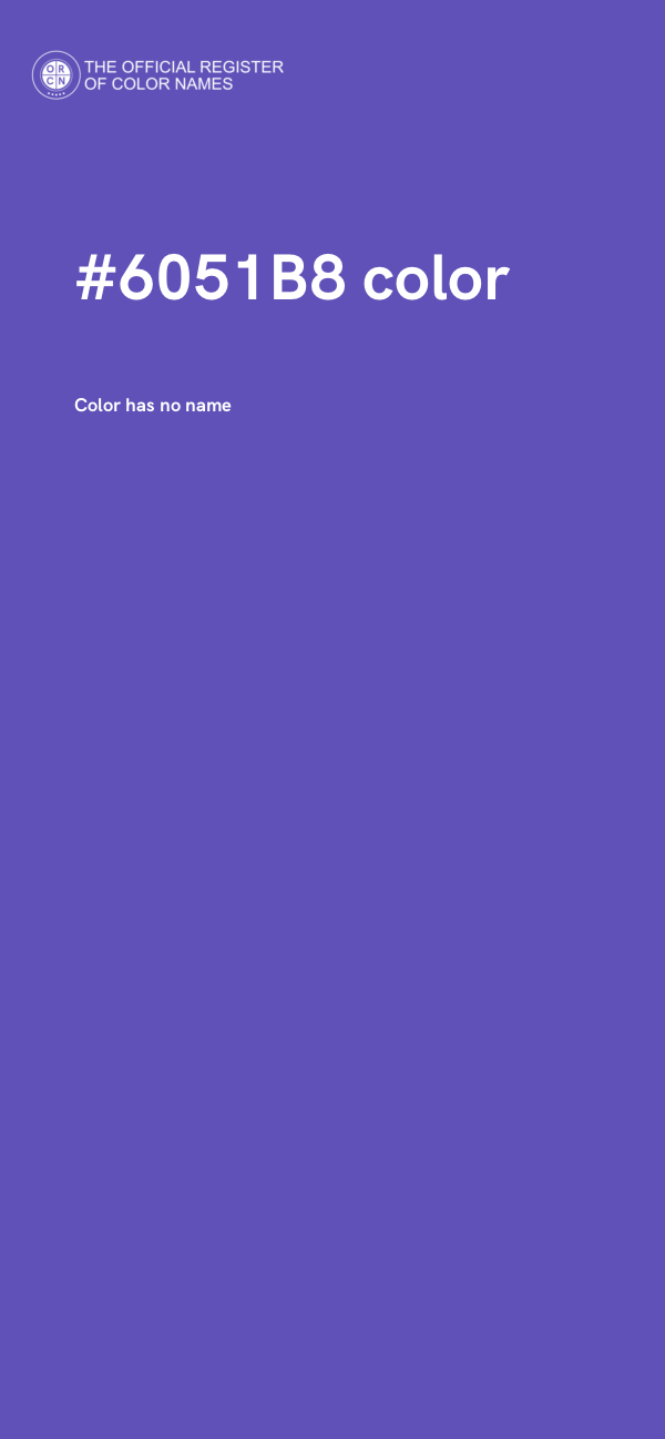 #6051B8 color image