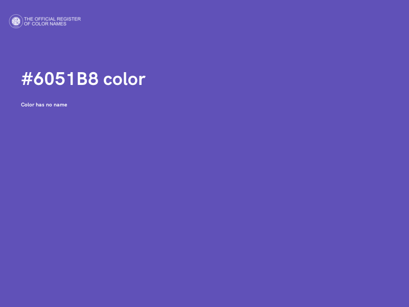 #6051B8 color image