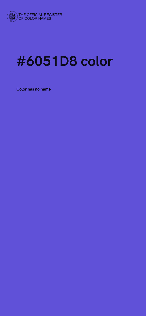 #6051D8 color image