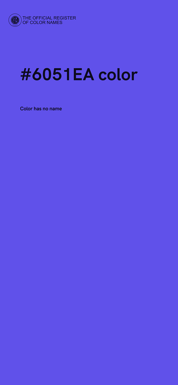 #6051EA color image