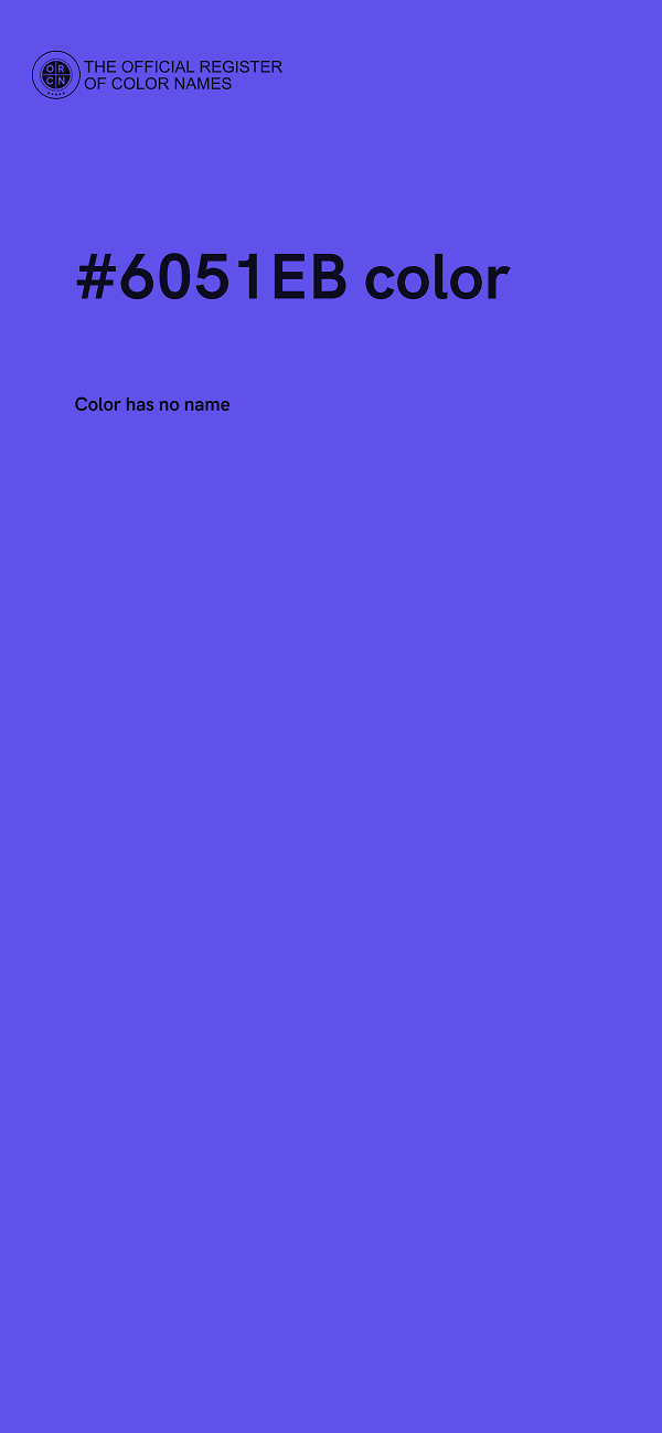 #6051EB color image