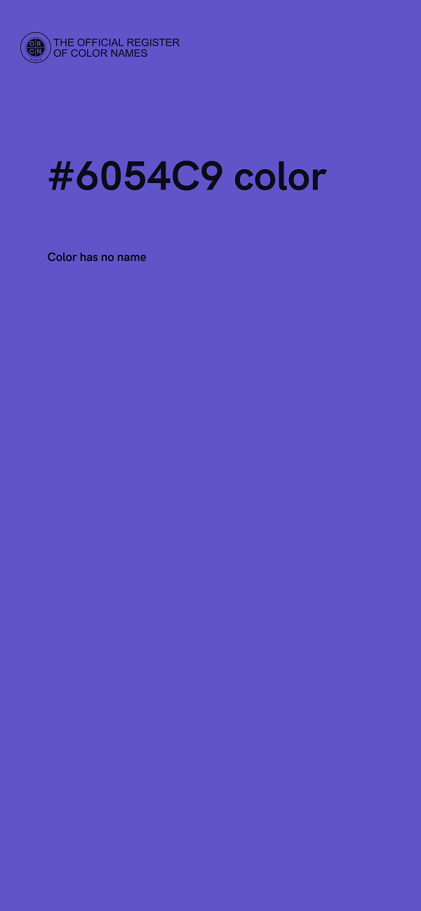 #6054C9 color image