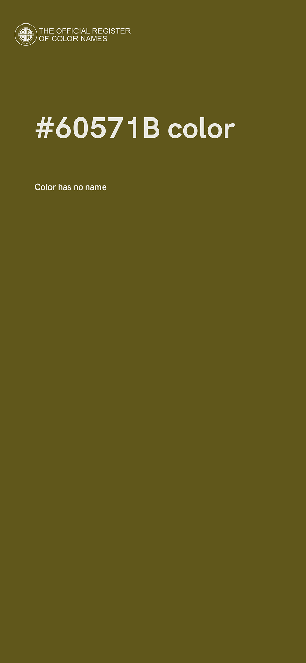#60571B color image
